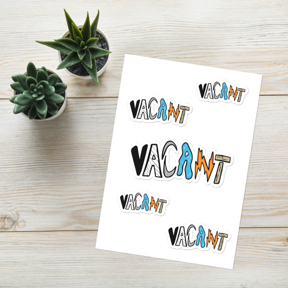 Vacant Sticker sheet